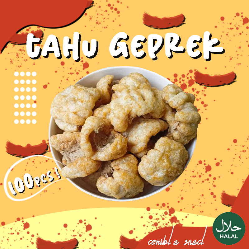 

Tahu Gepeng - Tahu Geprek isi 100 Pcs - Cuanki Geprek - Toping Seblak - Baso Aci - Mie Instan