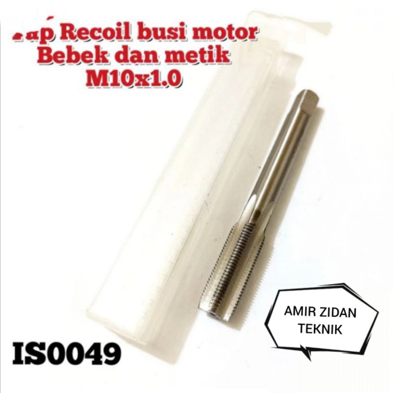 Tap recoil busi m10x1.0 tap recoil busi motor 4tak bebek dan metik