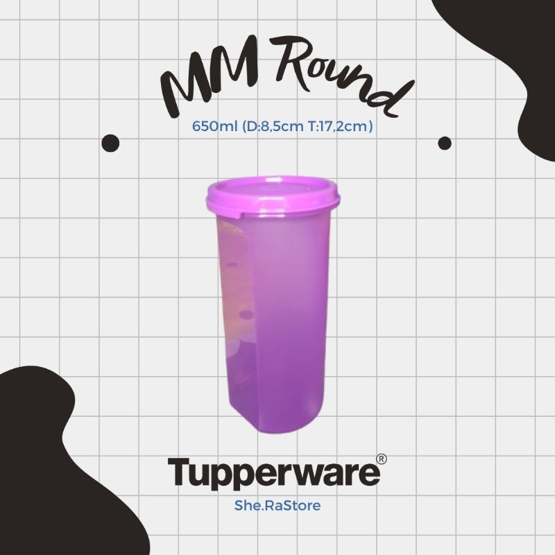 MM Round Tupperware 650 ml