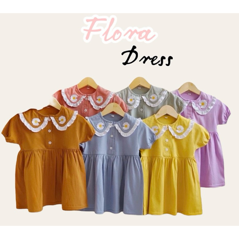 FLORA DRESS |dress anak kekinian|dress model korea