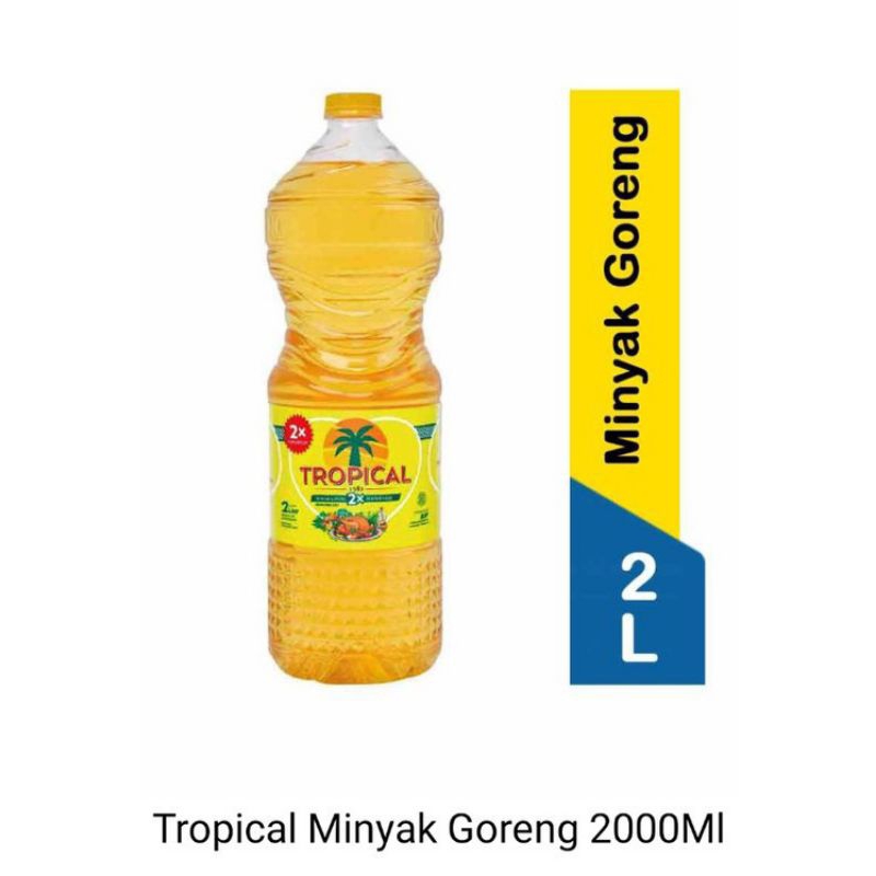 

( flash sale + gratis ongkir + diskon + cashback xtra ) Minyak Goreng Tropical 2L 2 liter 2000 ml