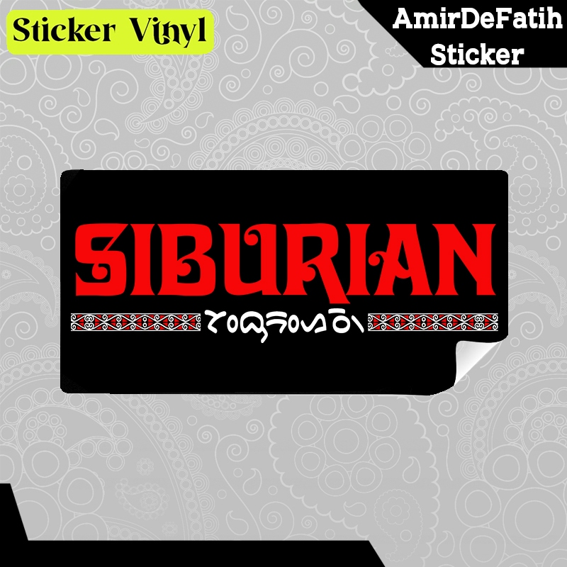 

Stiker Sticker Marga Batak Siburian Bahan Vynil Tahan Air Bisa Custom Satuan Amir De Fatih