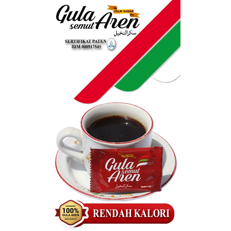 

Gula Aren Sachet 6gr Murni 100% Organik Grade A Pondok Aren Indonesia