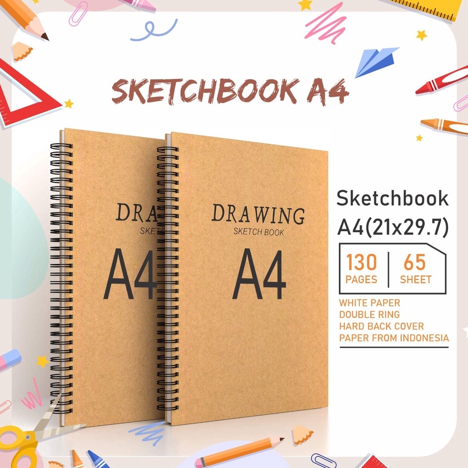 

Serba Menarik SKETCHBOOK A4 BUKU SKETSA BUKU GAMBAR SKETSA DRAWING BOOK