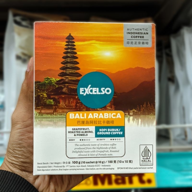 

Excelso Bali Arabica Bubuk Kopi Folding Box (10 Sachet x 10 gr)