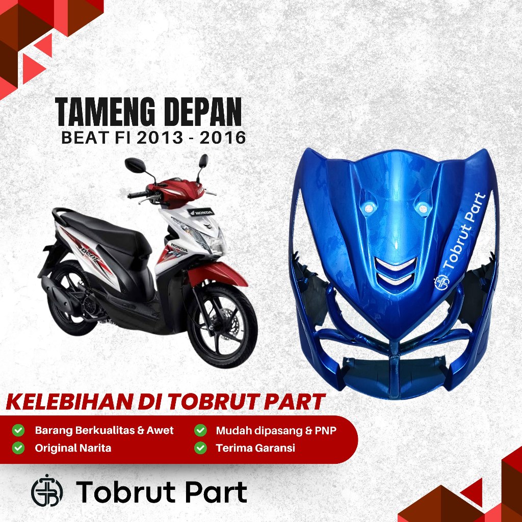 Tameng Body Depan Beat Fi 2013 - 2016 BIRU