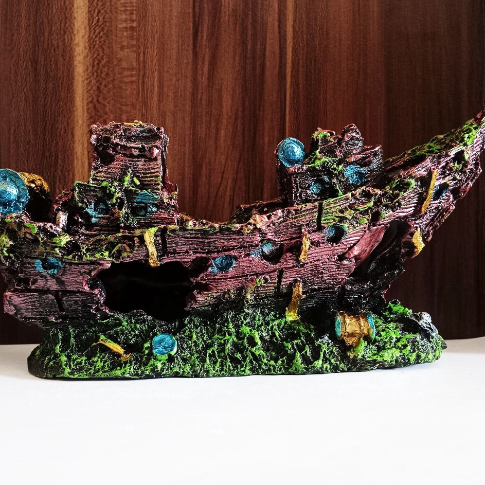 Buruan Ambil  dekorasi aquarium kapal karam hiasan aquarium kapal karam dekorasi aquarium kapal hias