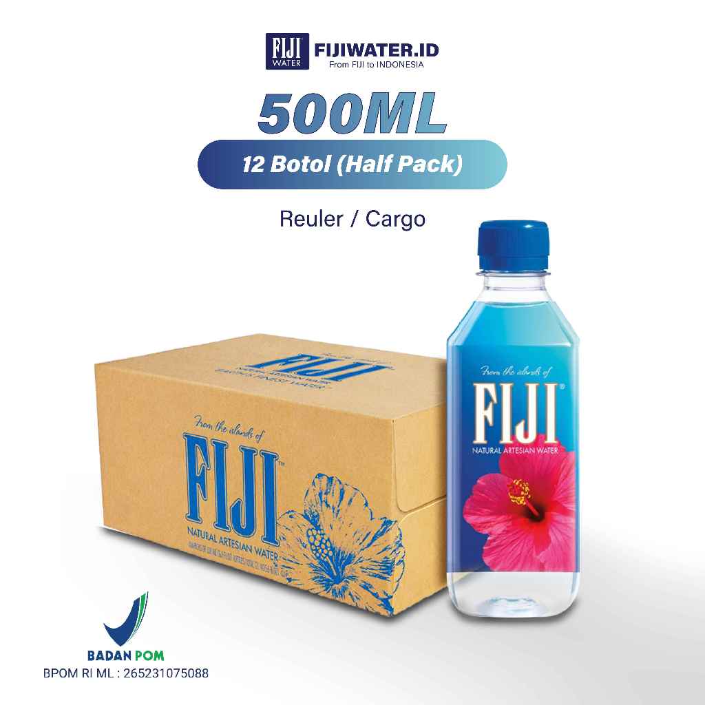 

[REG/CARGO] HALF CARTON AIR FIJI WATER NATURAL 500 ML (12 BOTTLES)
