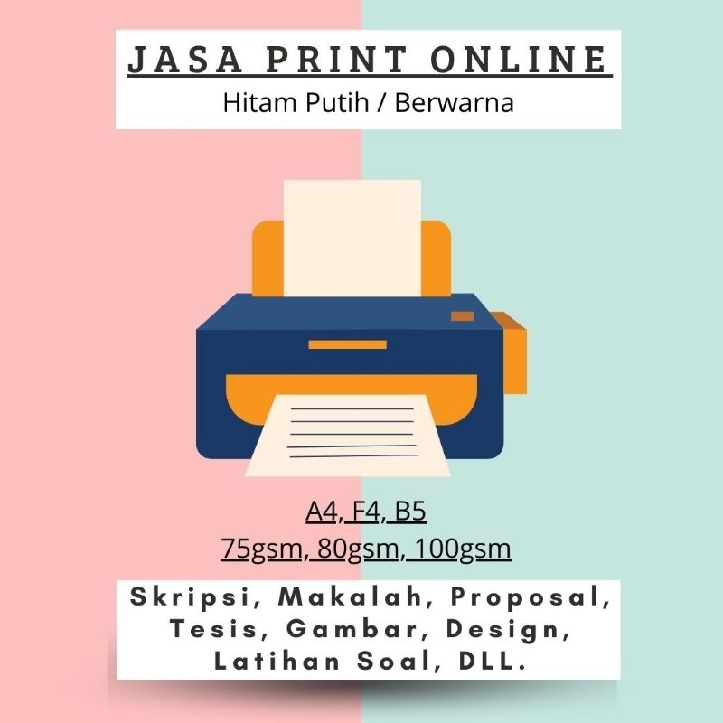 

JASA PRINT ONLINE - MINIMAL ORDER 50 LEMBAR