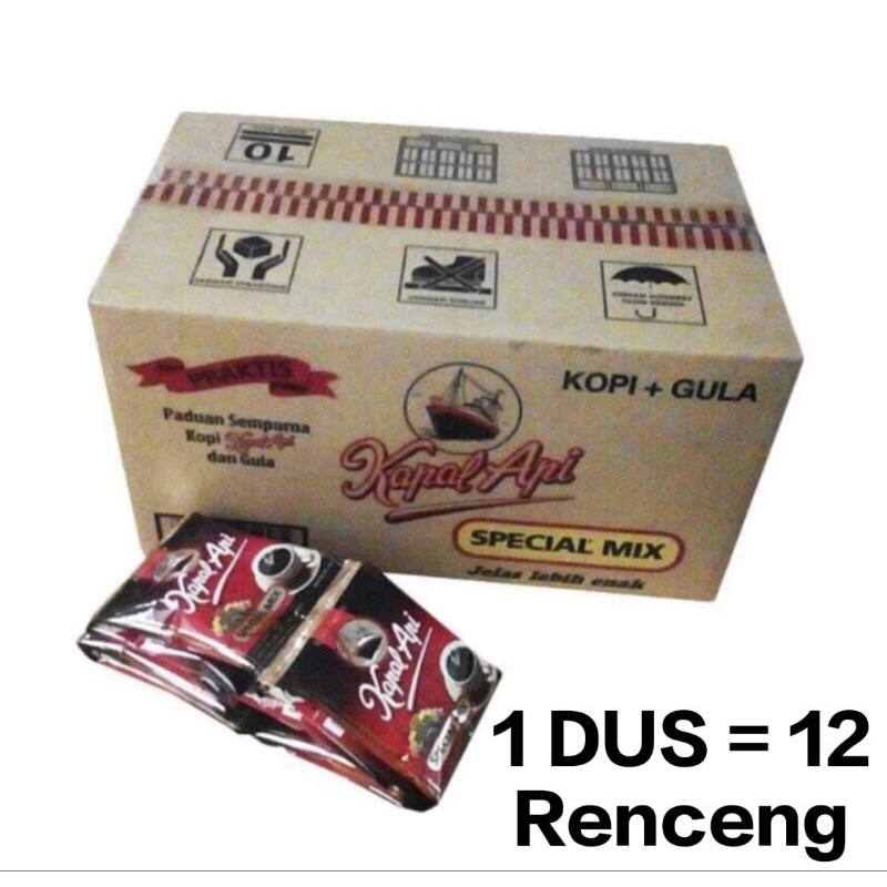 

Kopi Kapal Api Special Mix 23 gr 1 katon dus, 12 renceng (120 pcs)