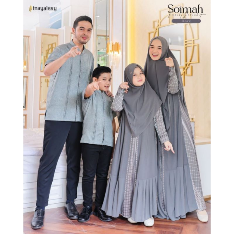 Inaya Soimah Sarimbit Gamis & Koko Anak