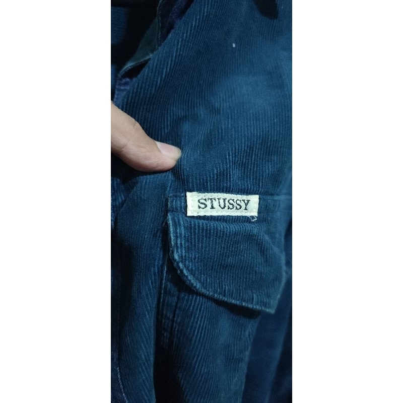 kemeja corduroy stussy