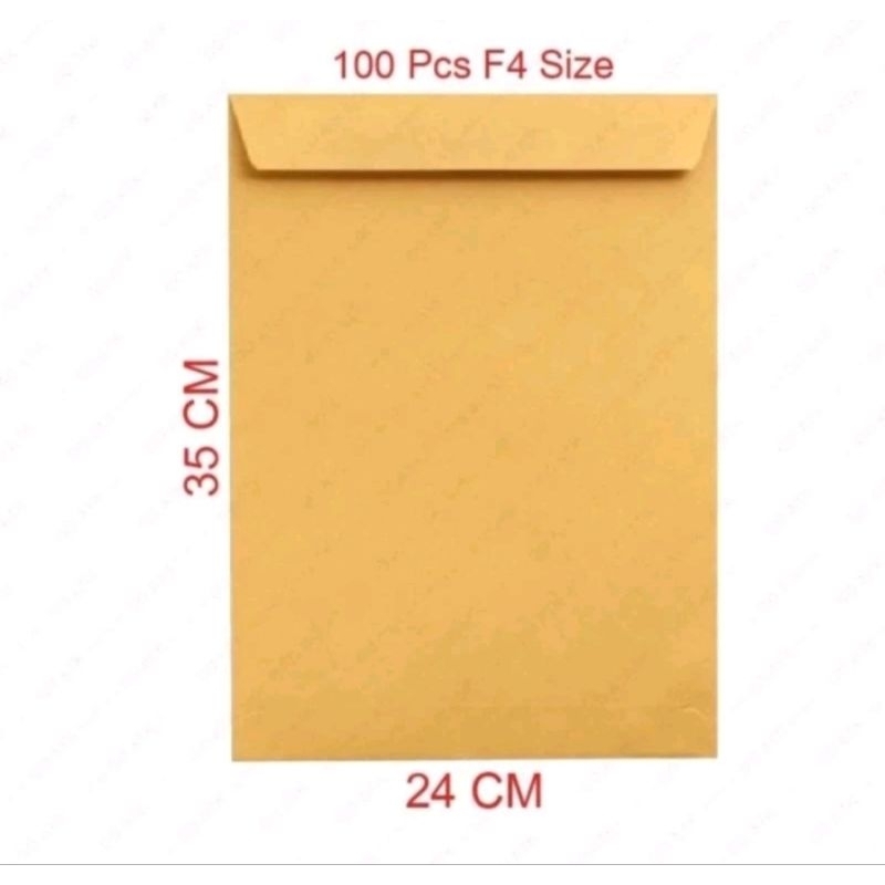 

( 100 lembar ) AMPLOP COKLAT POLOS F4 FOLIO