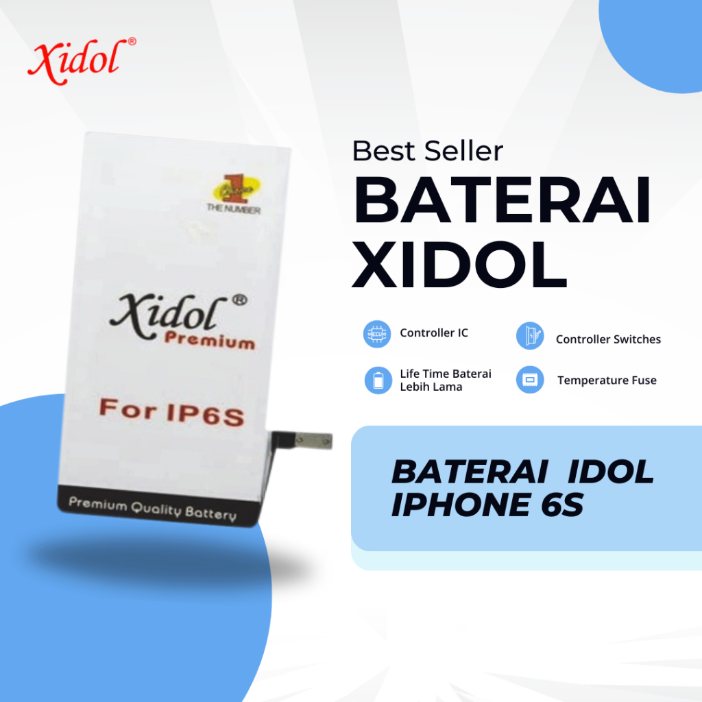 BATERAI  XIDOL IPHONE 6S BERGARANSI