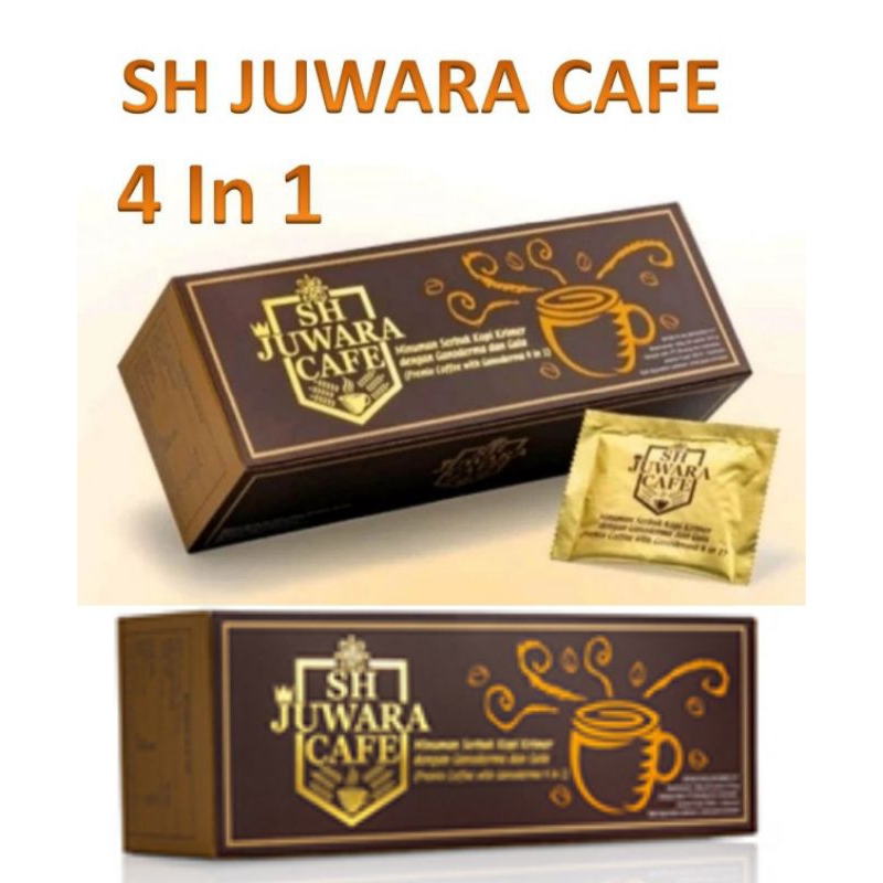 

kopi Juwara cafe 4-in-1 manis (pakai gula) - kopi arabica Brazil, Ganoderma Lingzhi, creamer vco, gula tebu - nikmat dan kesehatan