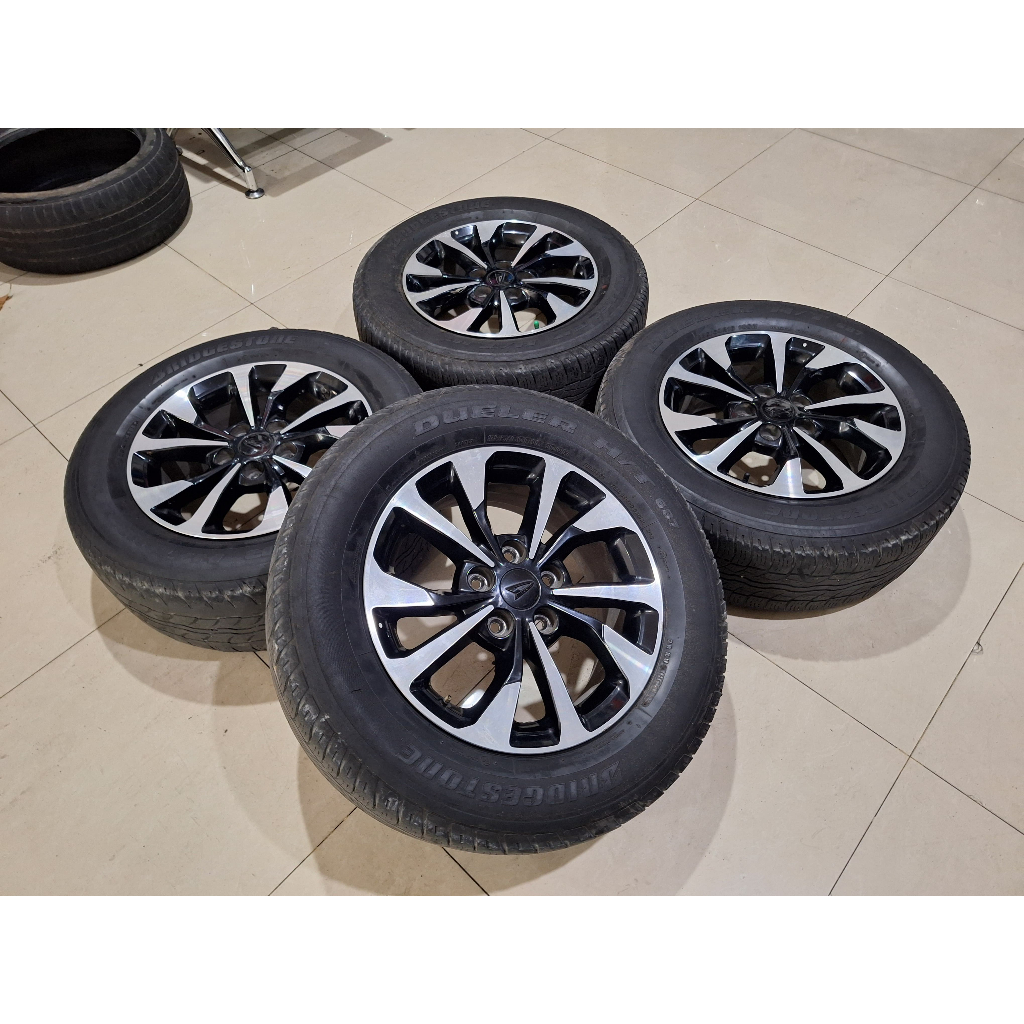 Velg Mobil Bekas Ring 16 Lubang Baut 5 STD TERIOS R16X6,5 H5X114,3 ET50 BAN 235 60 R16