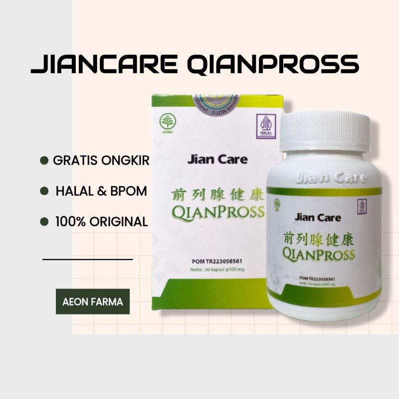 JIAN CARE JIAN CARE QIANPROSS - OBAT HERBAL CINA UNTUK MEMBANTU MEREDAKAN SERING KENCING PROSTAT