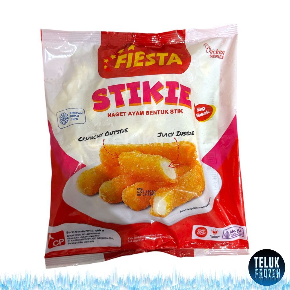 

fiesta stikie 400g / nugget fiesta 400 gr gram / fiesta stick nuget chicken naget ayam daging olahan halal enak premium