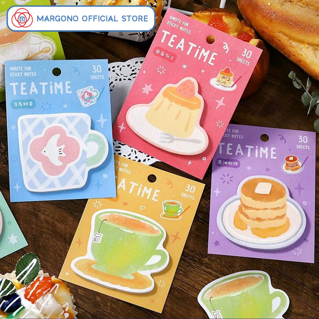 

Sticky Notes Luxury Tea Time - Premium Full Color Japanese Style Memo