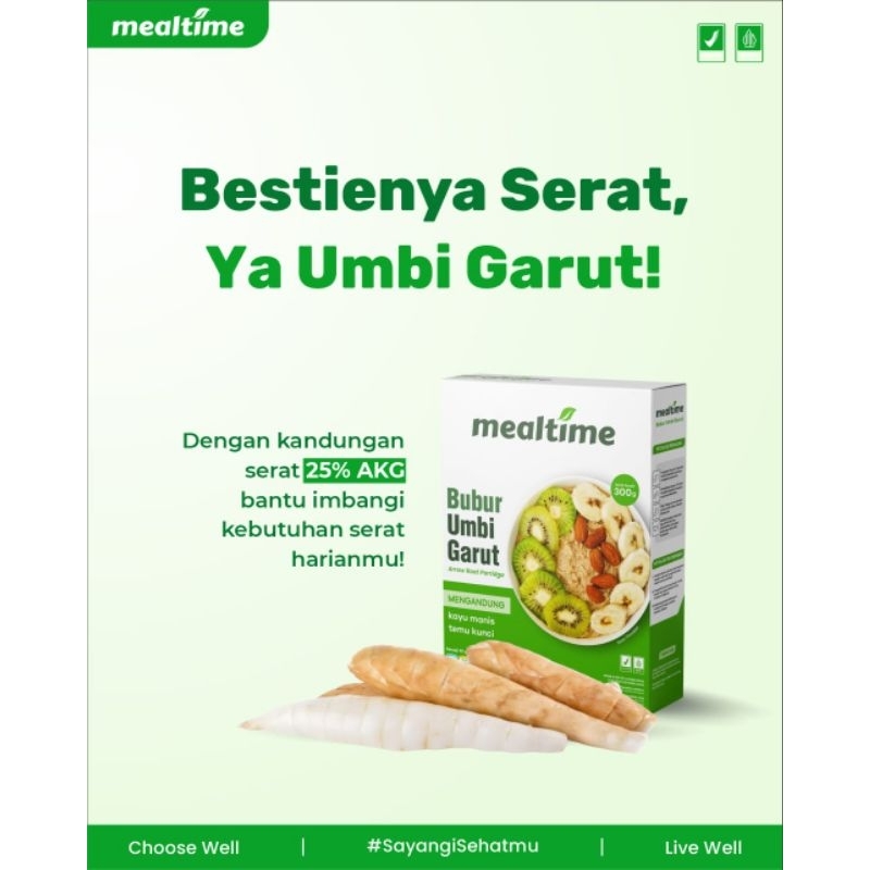 

Mealtime Sereal Bubur Umbi Garut Berkualitas Mengatasi Asam Lambung dan Maag