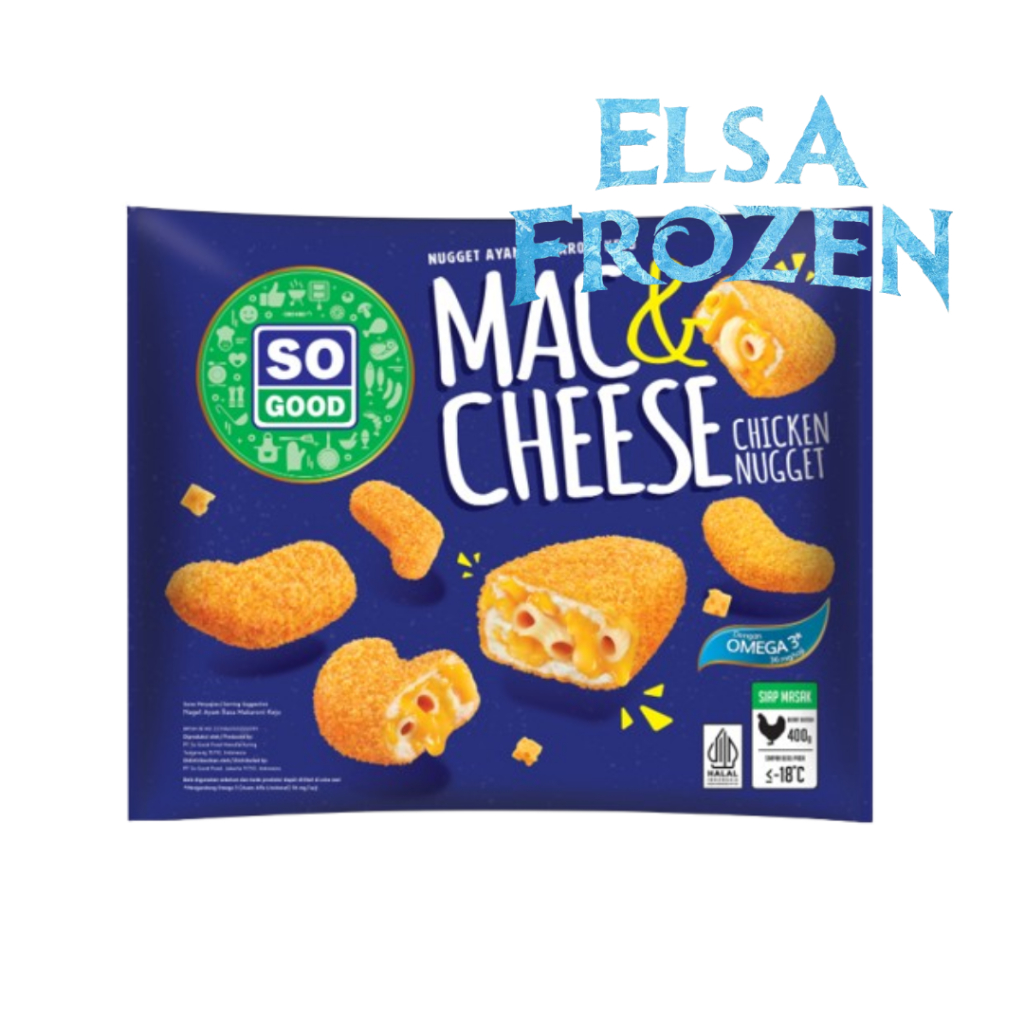 

SO GOOD CHICKEN NUGGET MAC & CHEESE 400GR / NUGGET MAKRONI KEJU