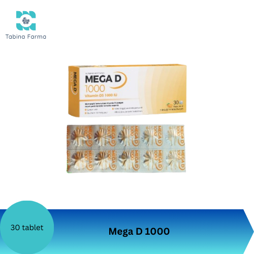 MEGA D 1000 Vitamin Tulang dan ibu hamil D3 1000