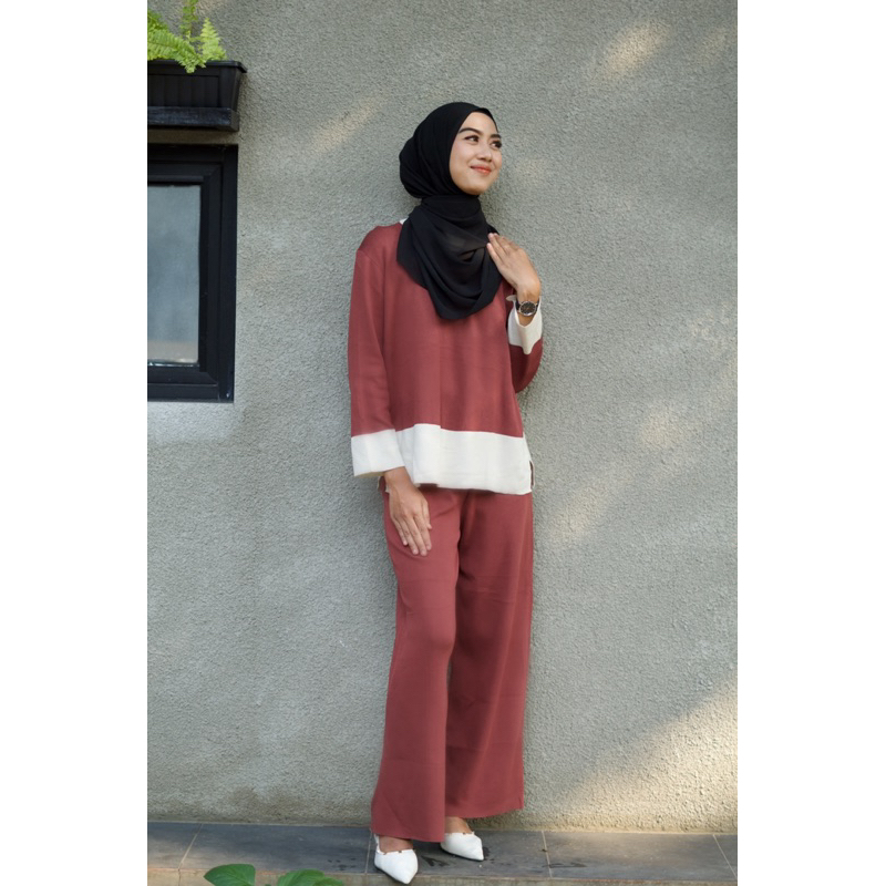 One set Knit Dream | one set maxi | knit | rajut one set
