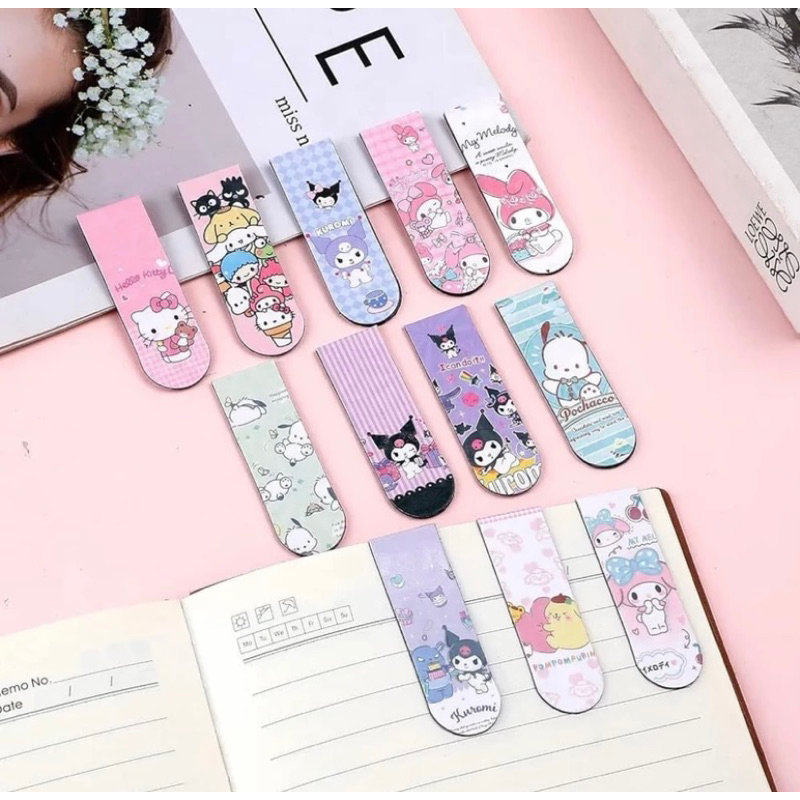

Pembatas Buku Magnet Karakter Sanrio 4pcs