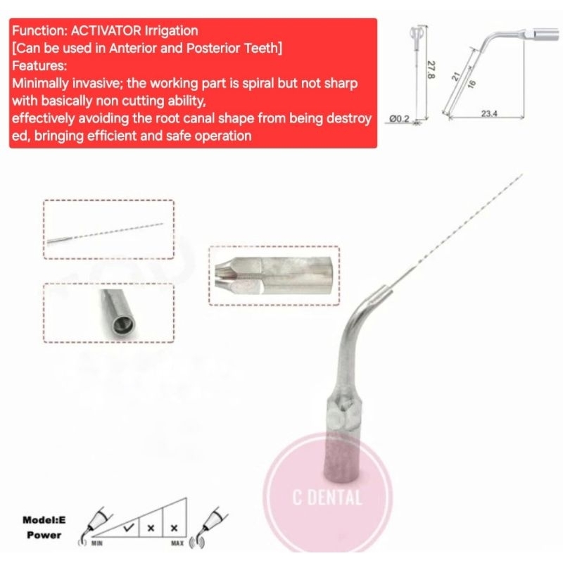 Endo Tip Scaler Activator Cairan Irigasi Saluran Akar