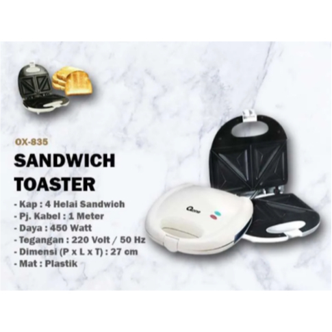Oxone OX - 835 Pemanggang Roti Toaster Sandwich toaster