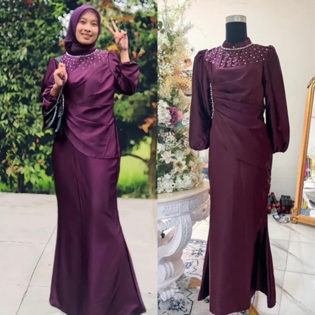 [ BANTING HARGA ] TERMURAH Dress kondangan VIRAL variasi warna 1 ORIGINAL (produk asli 100%) ina Dre