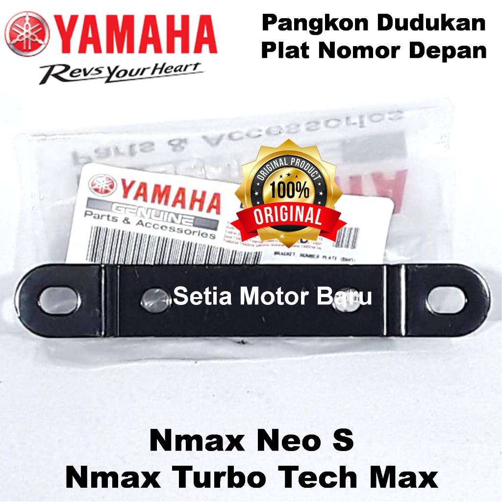 Dudukan Pangkon Plat Nomor Depan New Nmax N Max Neo S Turbo Tech Max Ori Asli Yamaha