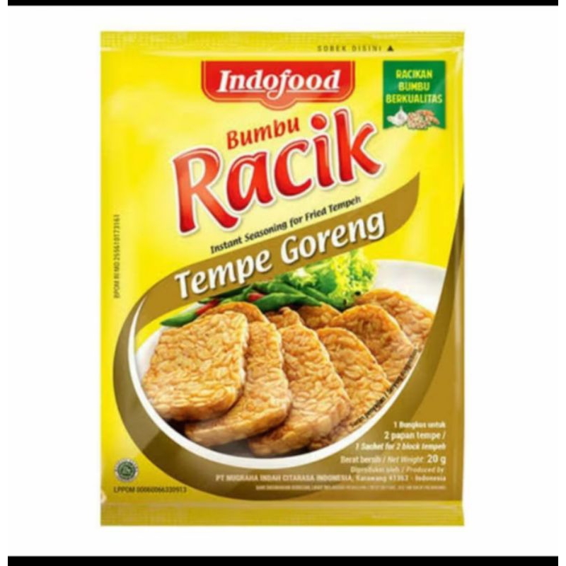 

BUMBU RACIK TEMPE GORENG 10 SACHET X 20 GR