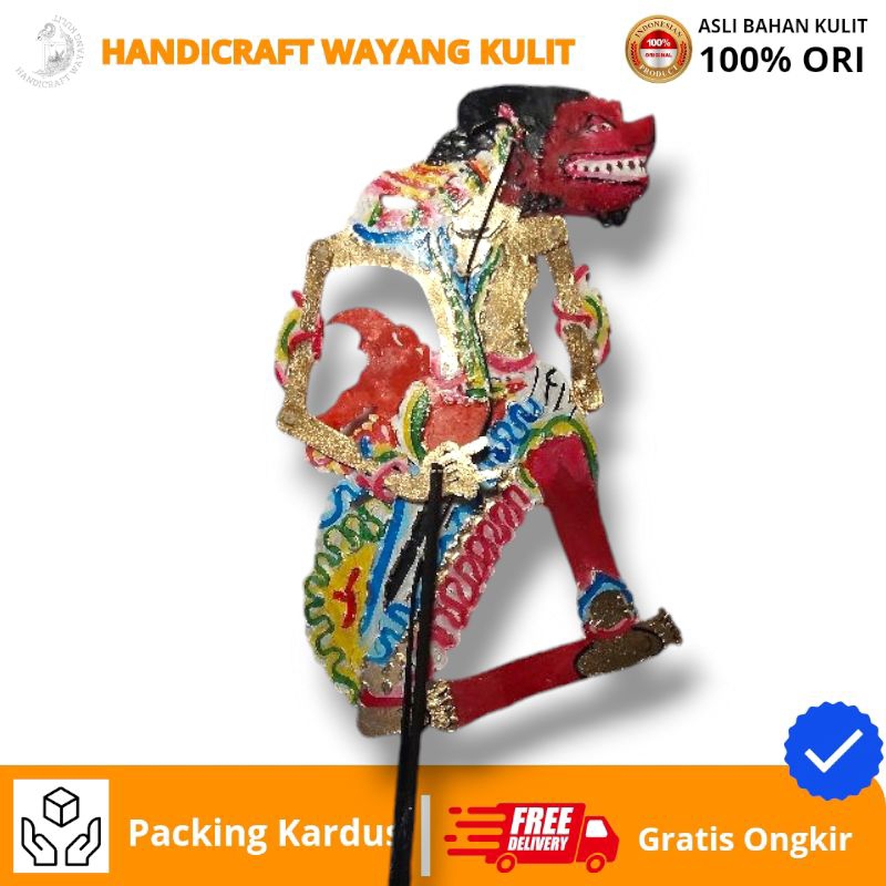 HANDICRAFT WAYANG KULIT | wayang kulit cakil buto cakil bahan kulit sapi asli