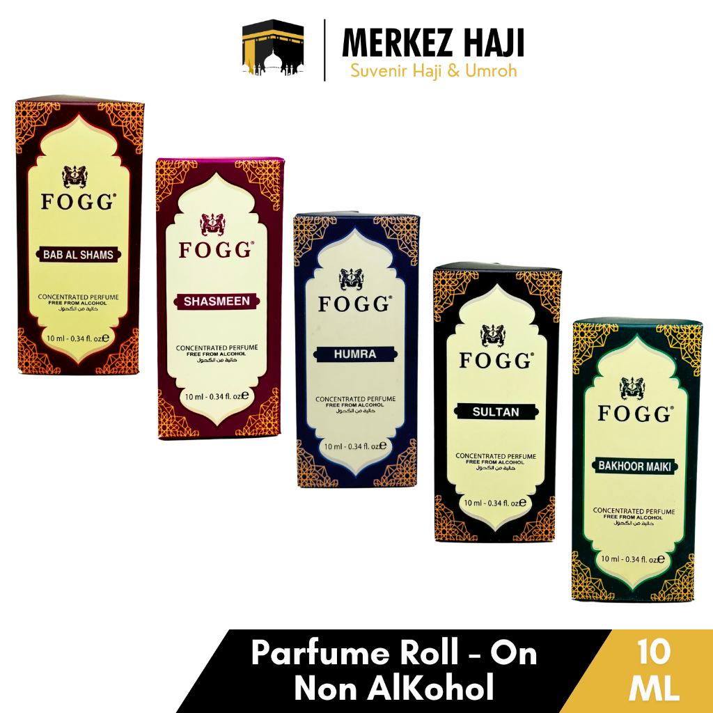 Minyak Wangi Fogg Non Alcohol Tahan Lama | Parfum Oles Tanpa Anti Alkohol Pria & Wanita Untuk Sholat
