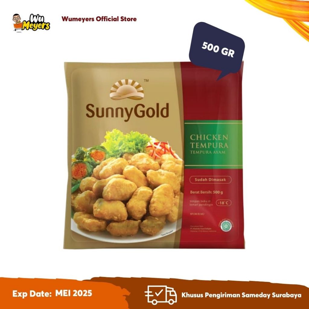 

Tempura Ayam Sunny Gold Chicken Tempura 500 gram