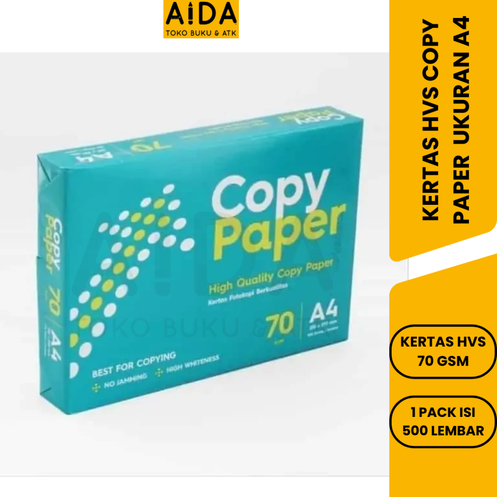 

Kertas HVS A4 Copy Paper 70 Gr 1 Rim isi 500 Lembar/ Kertas Fotocopy A4 Copy Paper Murah