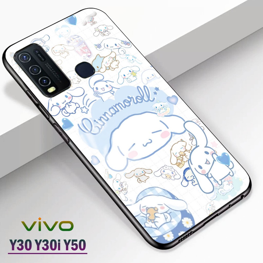 Softcase Glass Kaca | Case Kaca | Casing Kaca | VIVO Y30 Y30i Y50 [ S113 ].