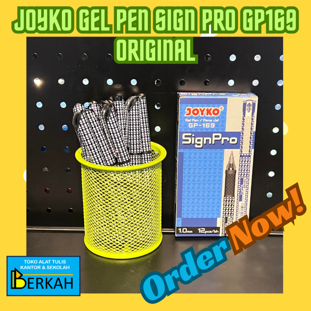 

Joyko Gel Pen GP-169 Sign Pro Hitam Untuk Tanda Tangan Original
