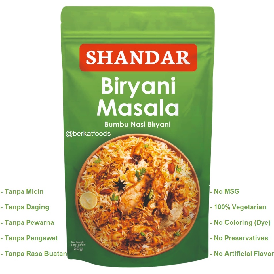 Biryani Masala Shandar / Seasoning Spice Mix / Bumbu Nasi Biryani Bubuk Rempah Khas Arab India