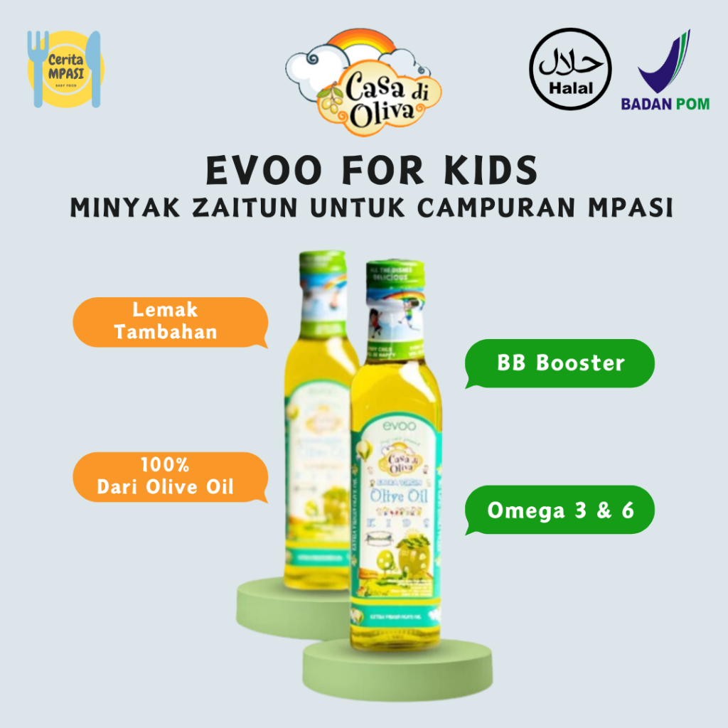 

Casa Di Oliva Minyak EVOO 250ml | Extra Virgin Olive Oil | Minyak Zaitun | Lemak Tambahan MPASI