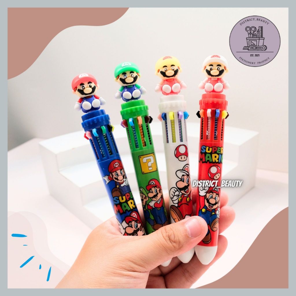 

PULPEN 10 WARNA MARIO BROS PEN CETEK WARNA WARNI PULPEN MEKANIK 10 WARNA MARIO BROS LUCU TERMURAH