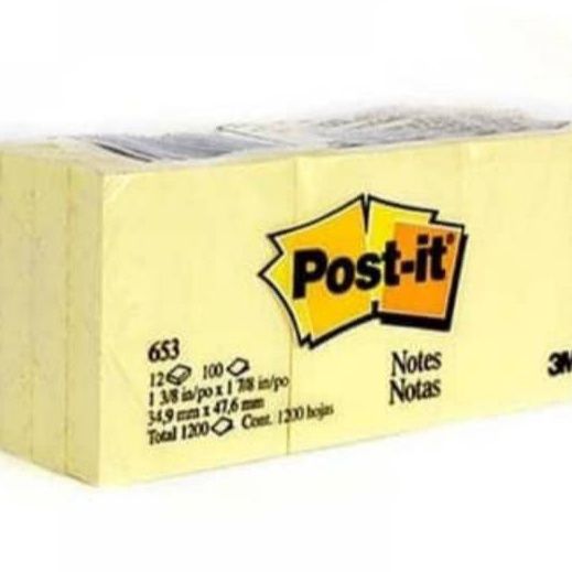 

murah Post it Sticky note 653 yellow 3M
