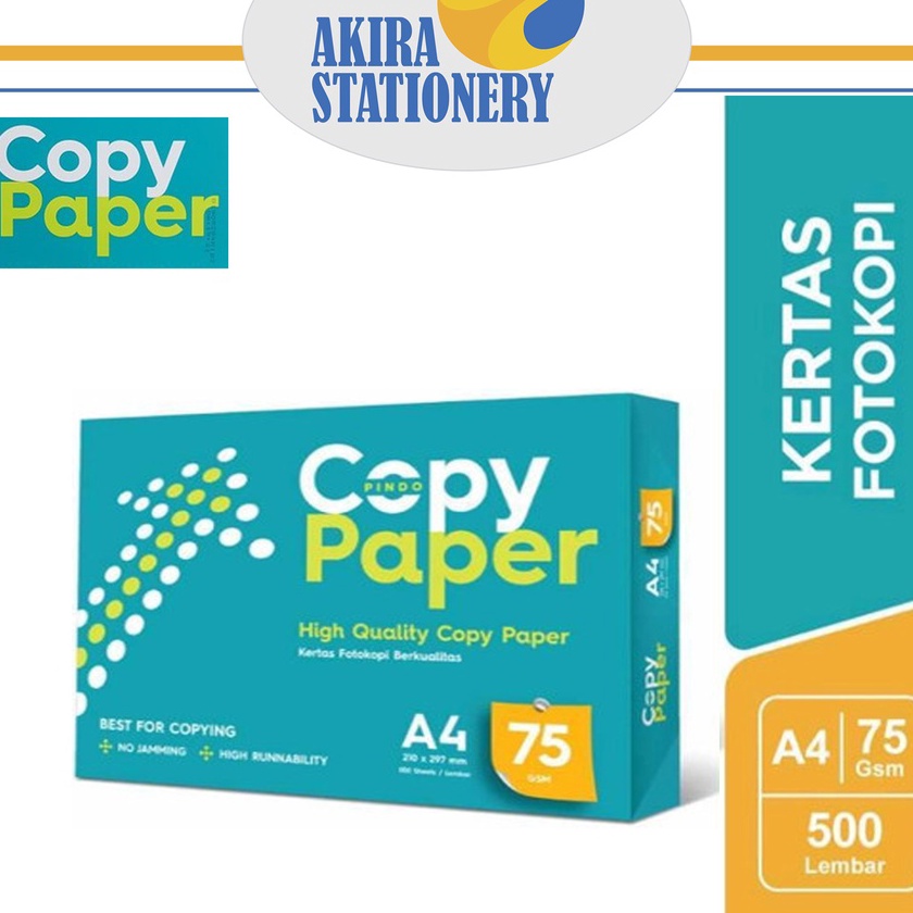 

Wah KES HVS A4 75 GSM COPY PAPER 1 RIM LEMBAR