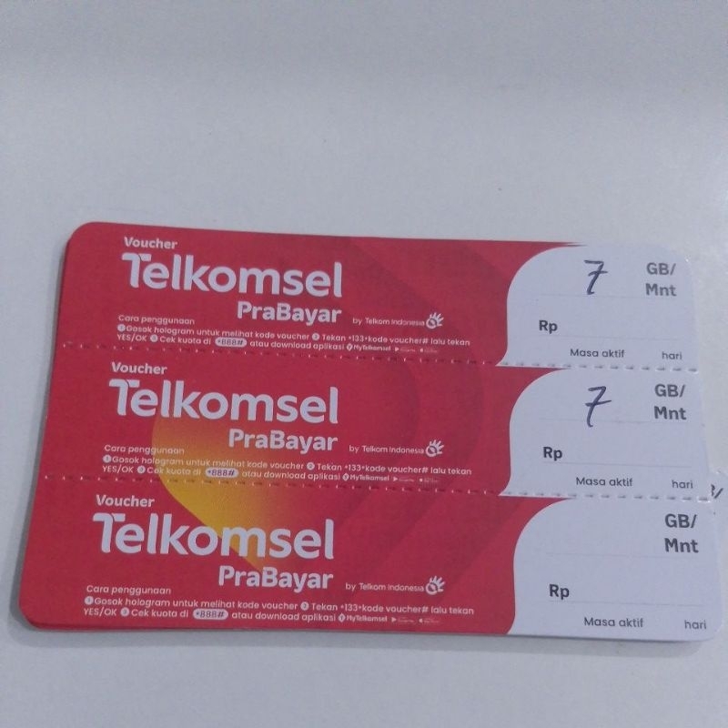 voucher Telkomsel 7 gb