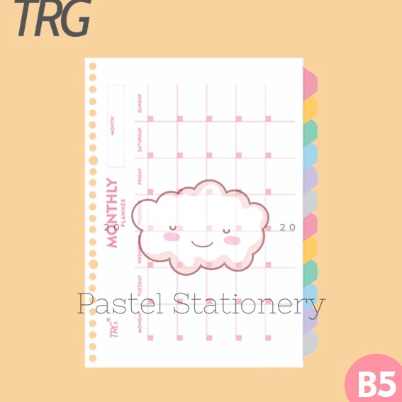 

Promo Pembatas Binder Loose Leaf B5 TRG 26 Holes 12 Tab Monthly Planner To Do List Divider Paper