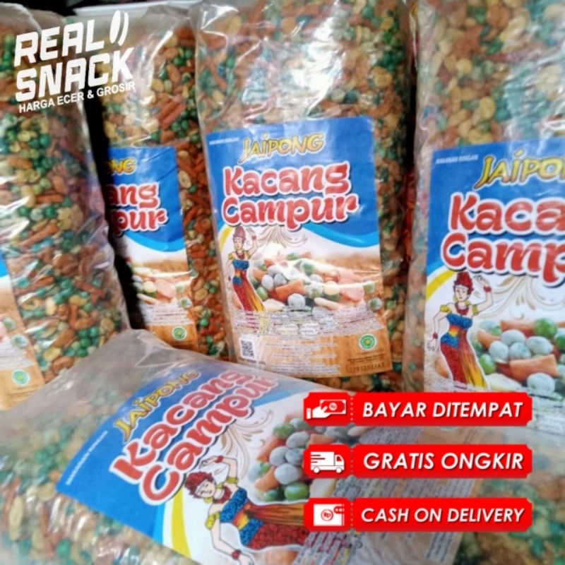 

1Bal Kacang Campur Jaipong Mix Kacang Koro Kacang Polong berat 4kg