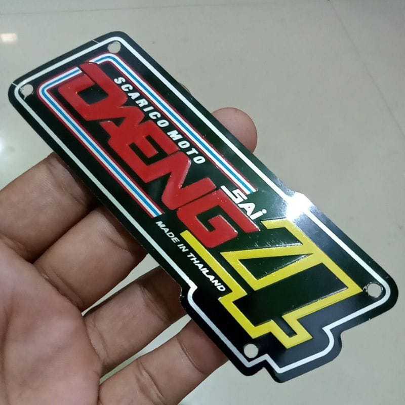 Logo /emblem exhaust daeng sai4 / emblem daeng sai4 best quality