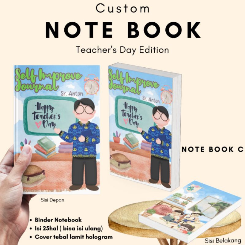 

Hampers Hari Guru Binder Note Book BISA CUSTOM