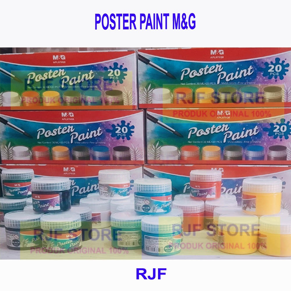 

Poster Paint M&G Cat Poster M&G 6 Warna Netto 30ml